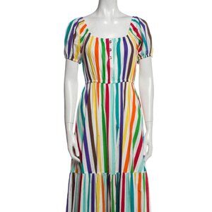 Caroline Constas Striped Long Dress